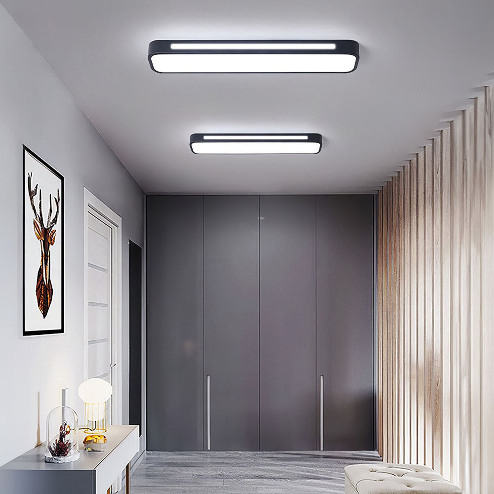 Lámpara de techo LED minimalista fabricada en hierro y acrílico