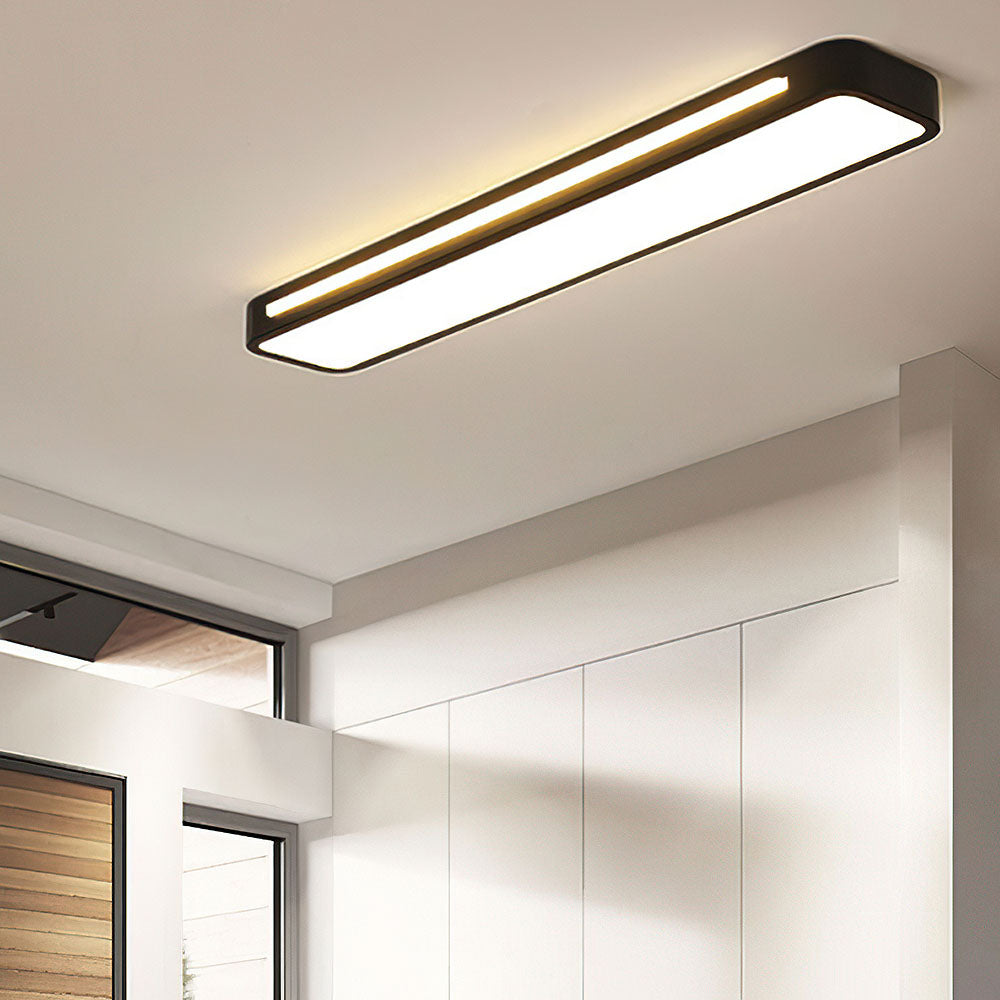 Lámpara de techo LED minimalista fabricada en hierro y acrílico