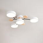 Lámpara de techo LED escandinava de diseño molecular con luz ambiental moderna