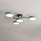 Lámpara de techo LED escandinava de diseño molecular con luz ambiental moderna
