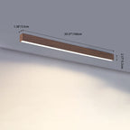 Gang Plafondlamp Hout Langwerpig 60cm 100cm 120cm Ingebouwde LED Lijnlamp Aluminio Hal
