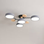 Lámpara de techo LED escandinava de diseño molecular con luz ambiental moderna