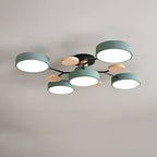 Lámpara de techo LED escandinava de diseño molecular con luz ambiental moderna