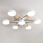 Lámpara de techo LED escandinava de diseño molecular con luz ambiental moderna