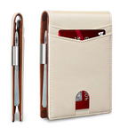 SafeSlim | Cartera de cuero RFID para hombre con diseño ultradelgado | Compacta y segura para uso diario