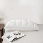 Almohada de plumas de lujo para un sueño reparador – 100% algodón