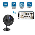 Mini cámara de seguridad inalámbrica HD 1080p con visión nocturna y audio