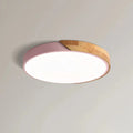 Lámpara de techo LED de madera escandinava: diseño moderno de montaje empotrado para un ambiente acogedor