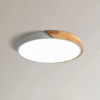 Lámpara de techo LED de madera escandinava: diseño moderno de montaje empotrado para un ambiente acogedor