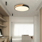 Lámpara de techo LED de madera escandinava: diseño moderno de montaje empotrado para un ambiente acogedor