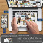 Unidad flash USB 4 en 1 | Dispositivo de almacenamiento OTG multipuerto