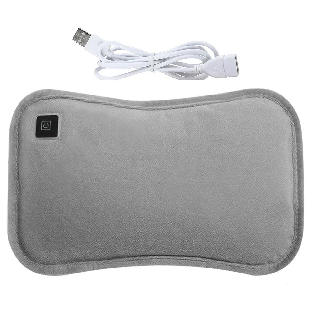 Verwarmbaar USB Kussen 30x20cm Lichtgrijs Groen Calentador de manos Buikkussen Reiskussen