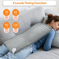 ThermaEase Elektrisches Heizkissen | 9 ajustes de temperatura y 4 modos de temporizador | 30x60cm | Barra de lavado y Schnellheizend | Para Rücken,