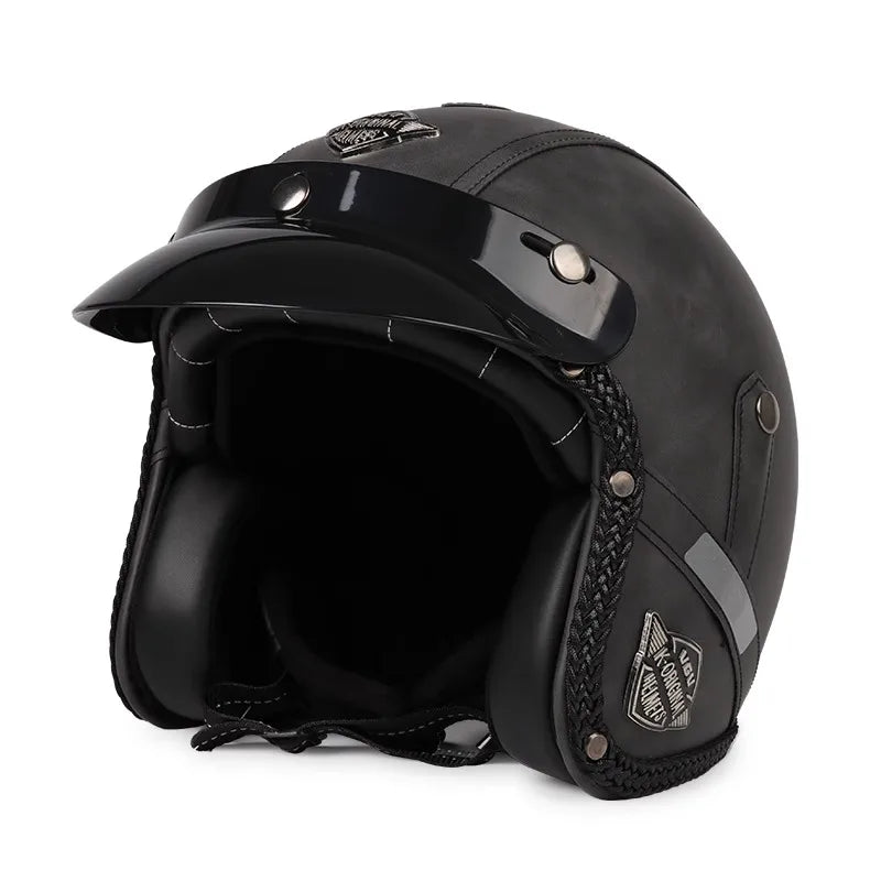Casco de moto retro – Urban Cruiser – (Offenes Gesicht 3/4)