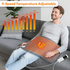 ThermaEase Elektrisches Heizkissen | 9 ajustes de temperatura y 4 modos de temporizador | 30x60cm | Barra de lavado y Schnellheizend | Para Rücken,
