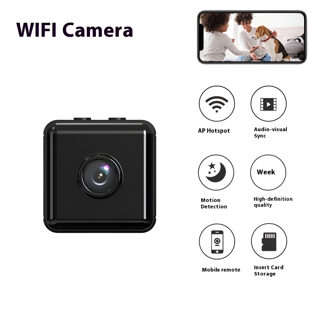 Mini cámara de seguridad WiFi 1080P para interiores
