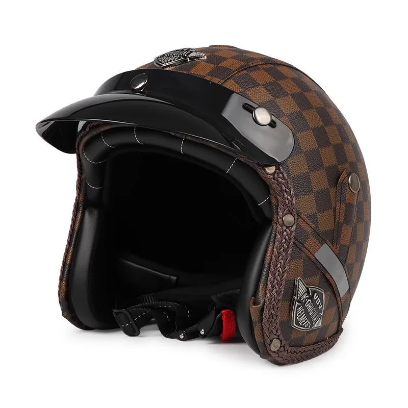 Casco de moto retro – Urban Cruiser – (Offenes Gesicht 3/4)
