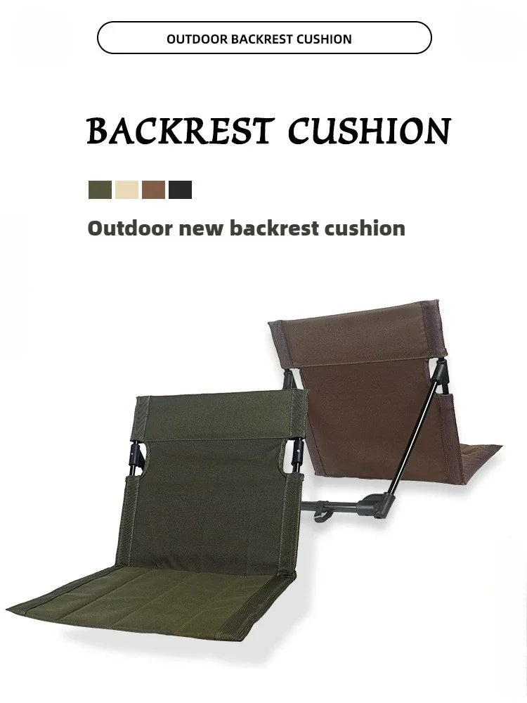 Silla plegable ultraligera para camping: asiento acolchado y comodidad portátil para exteriores.