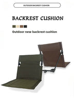 Silla plegable ultraligera para camping: asiento acolchado y comodidad portátil para exteriores.