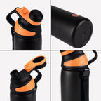 Botella de agua isotérmica de 1000 ml, termo de acero inoxidable con tapa magnética, ideal para viajes de verano de 2026
