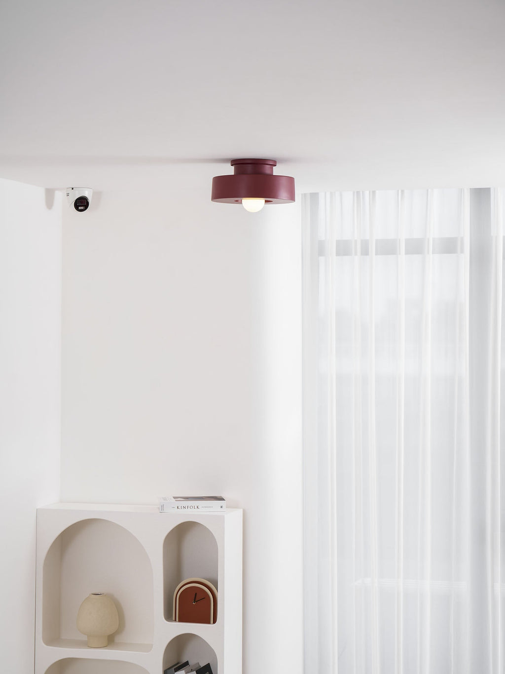 Plafondlamp Simon met Gestapelde Cilindervormen Hars Beschikbaar in Rood Groen Zwart E26 E27 Accesorio Ø30×15cm Diseño minimalista Geometrisch