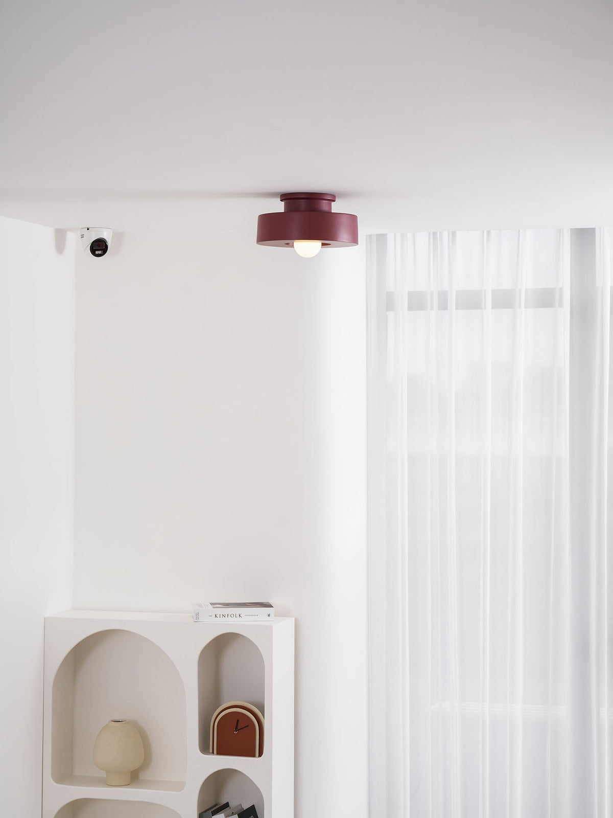 Plafondlamp Simon met Gestapelde Cilindervormen Hars Beschikbaar in Rood Groen Zwart E26 E27 Accesorio Ø30×15cm Diseño minimalista Geometrisch