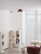 Plafondlamp Simon met Gestapelde Cilindervormen Hars Beschikbaar in Rood Groen Zwart E26 E27 Accesorio Ø30×15cm Diseño minimalista Geometrisch
