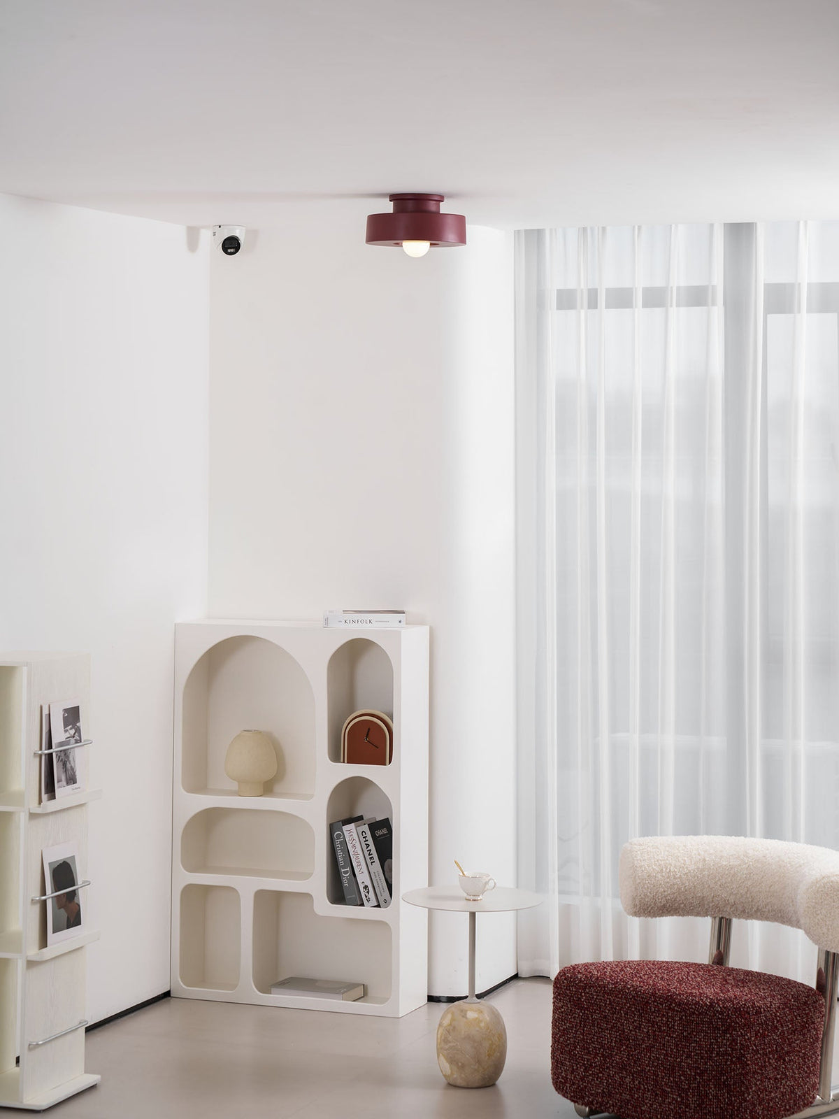 Plafondlamp Simon met Gestapelde Cilindervormen Hars Beschikbaar in Rood Groen Zwart E26 E27 Accesorio Ø30×15cm Diseño minimalista Geometrisch