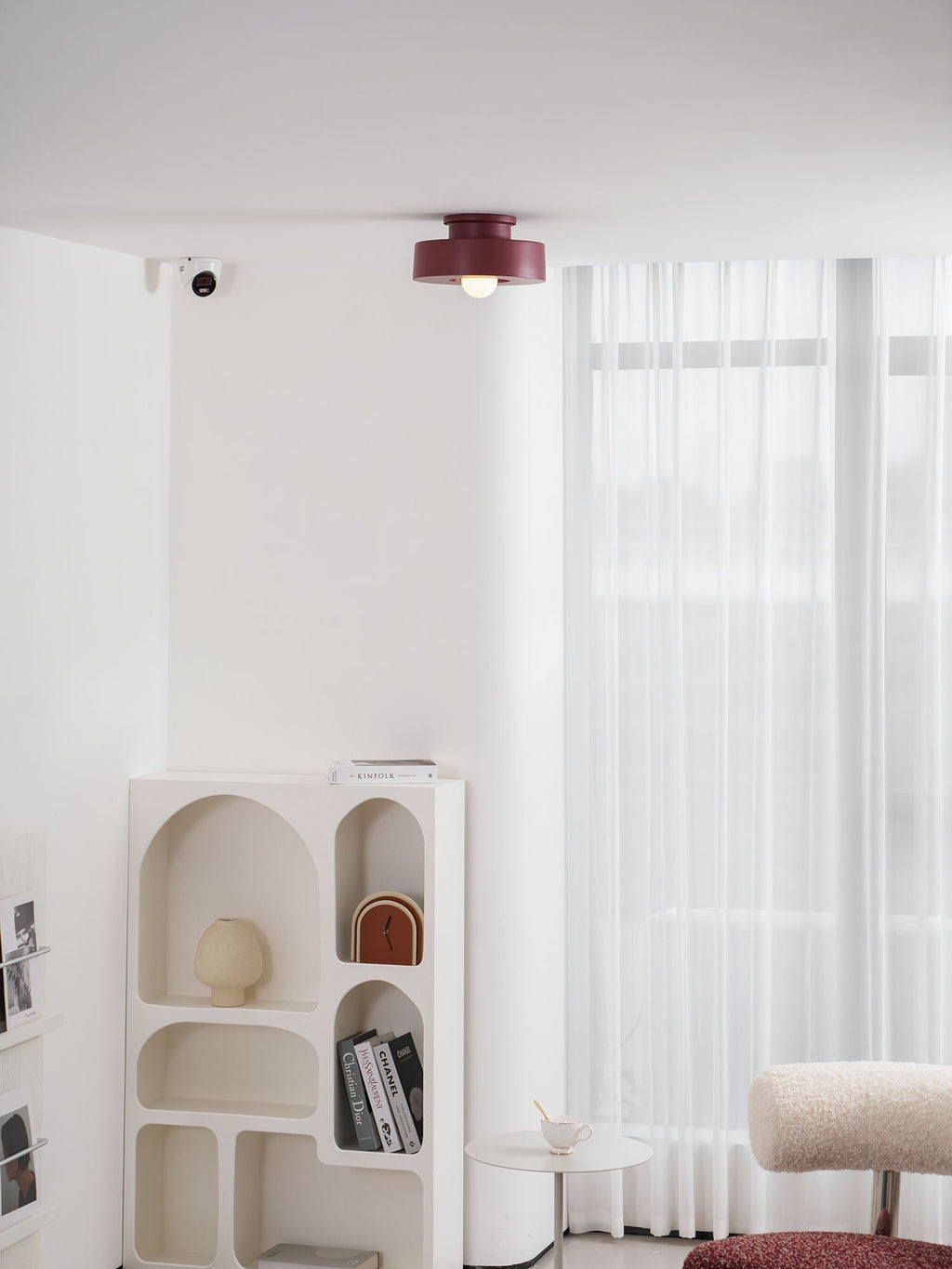 Plafondlamp Simon met Gestapelde Cilindervormen Hars Beschikbaar in Rood Groen Zwart E26 E27 Accesorio Ø30×15cm Diseño minimalista Geometrisch