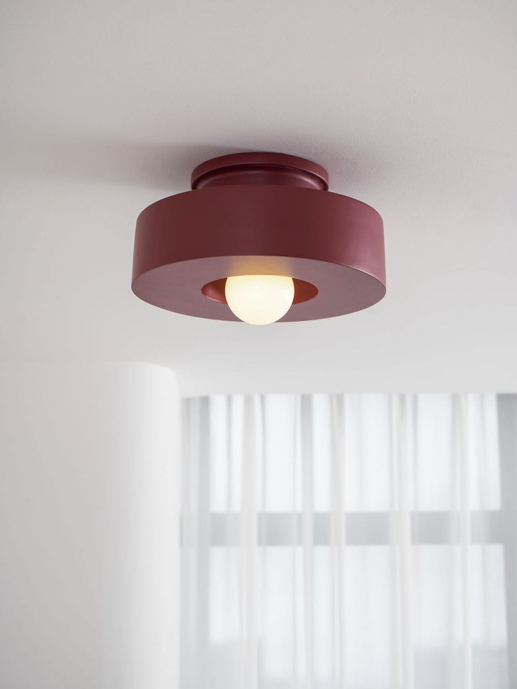 Plafondlamp Simon met Gestapelde Cilindervormen Hars Beschikbaar in Rood Groen Zwart E26 E27 Accesorio Ø30×15cm Diseño minimalista Geometrisch