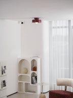 Plafondlamp Simon met Gestapelde Cilindervormen Hars Beschikbaar in Rood Groen Zwart E26 E27 Accesorio Ø30×15cm Diseño minimalista Geometrisch