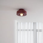 Plafondlamp Simon met Gestapelde Cilindervormen Hars Beschikbaar in Rood Groen Zwart E26 E27 Accesorio Ø30×15cm Diseño minimalista Geometrisch