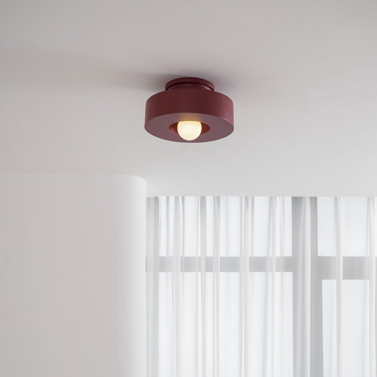 Plafondlamp Simon met Gestapelde Cilindervormen Hars Beschikbaar in Rood Groen Zwart E26 E27 Accesorio Ø30×15cm Diseño minimalista Geometrisch