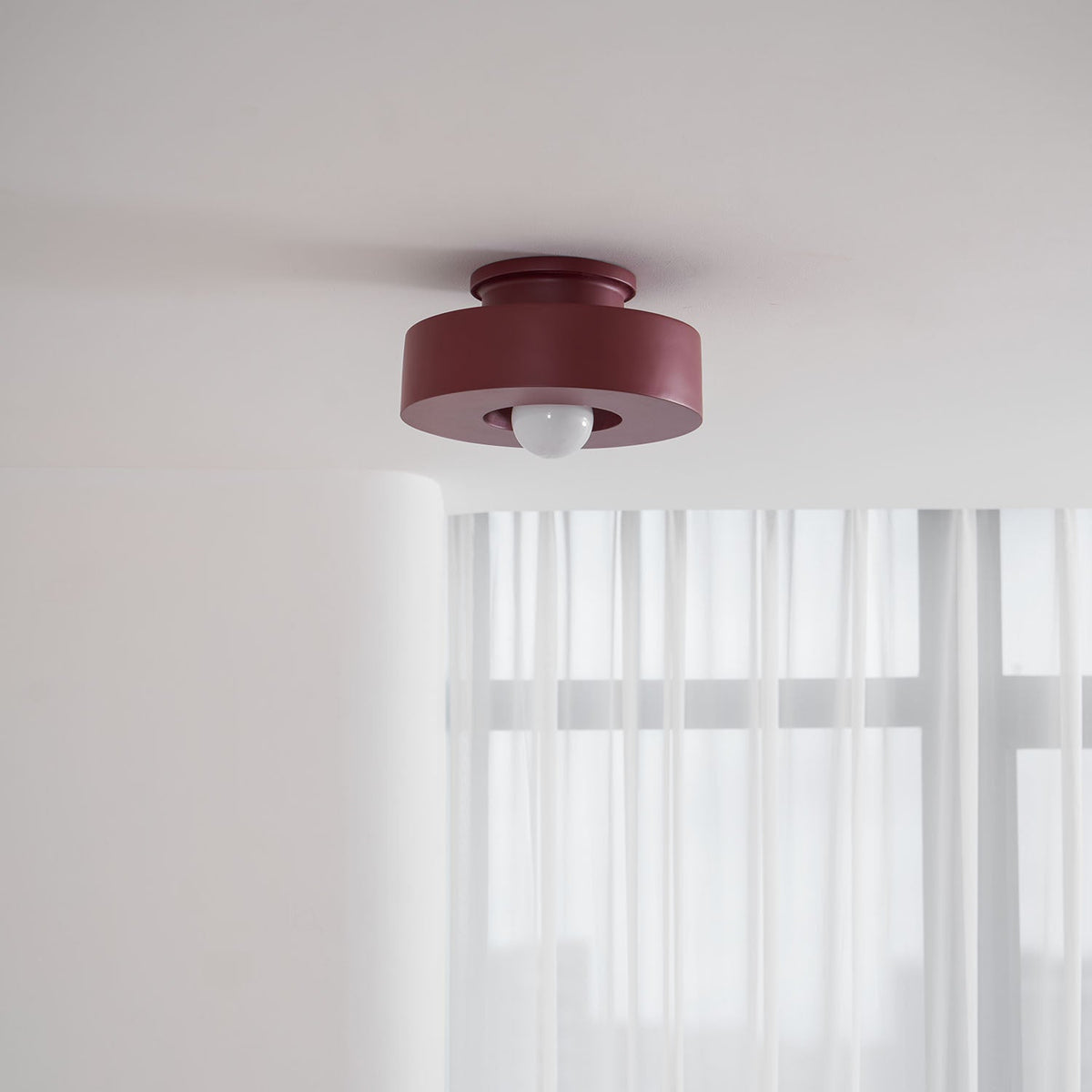 Plafondlamp Simon met Gestapelde Cilindervormen Hars Beschikbaar in Rood Groen Zwart E26 E27 Accesorio Ø30×15cm Diseño minimalista Geometrisch