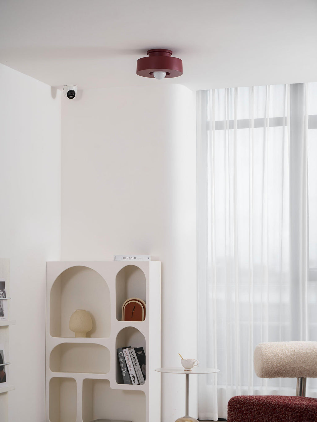 Plafondlamp Simon met Gestapelde Cilindervormen Hars Beschikbaar in Rood Groen Zwart E26 E27 Accesorio Ø30×15cm Diseño minimalista Geometrisch