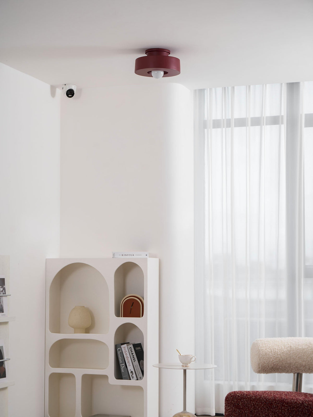 Plafondlamp Simon met Gestapelde Cilindervormen Hars Beschikbaar in Rood Groen Zwart E26 E27 Accesorio Ø30×15cm Diseño minimalista Geometrisch