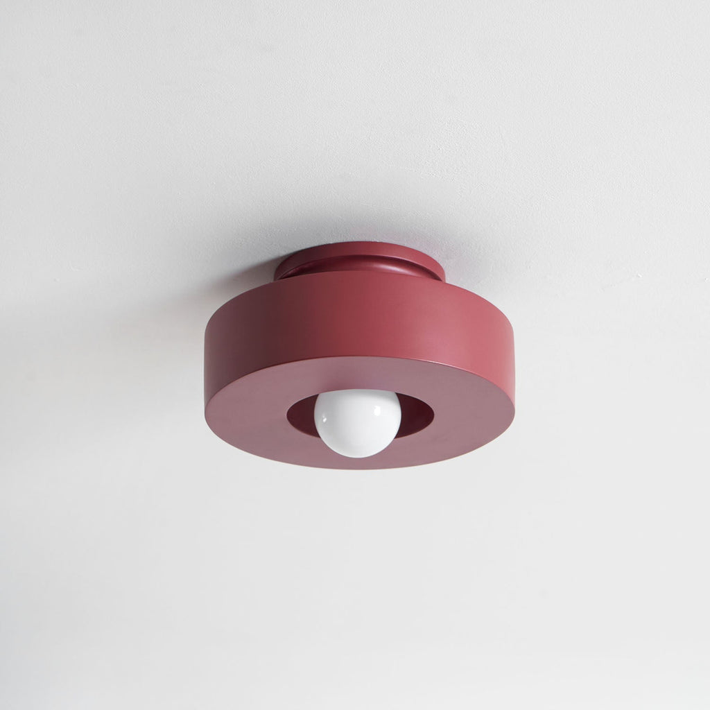 Plafondlamp Simon met Gestapelde Cilindervormen Hars Beschikbaar in Rood Groen Zwart E26 E27 Accesorio Ø30×15cm Diseño minimalista Geometrisch
