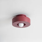 Plafondlamp Simon met Gestapelde Cilindervormen Hars Beschikbaar in Rood Groen Zwart E26 E27 Accesorio Ø30×15cm Diseño minimalista Geometrisch