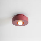 Plafondlamp Simon met Gestapelde Cilindervormen Hars Beschikbaar in Rood Groen Zwart E26 E27 Accesorio Ø30×15cm Diseño minimalista Geometrisch