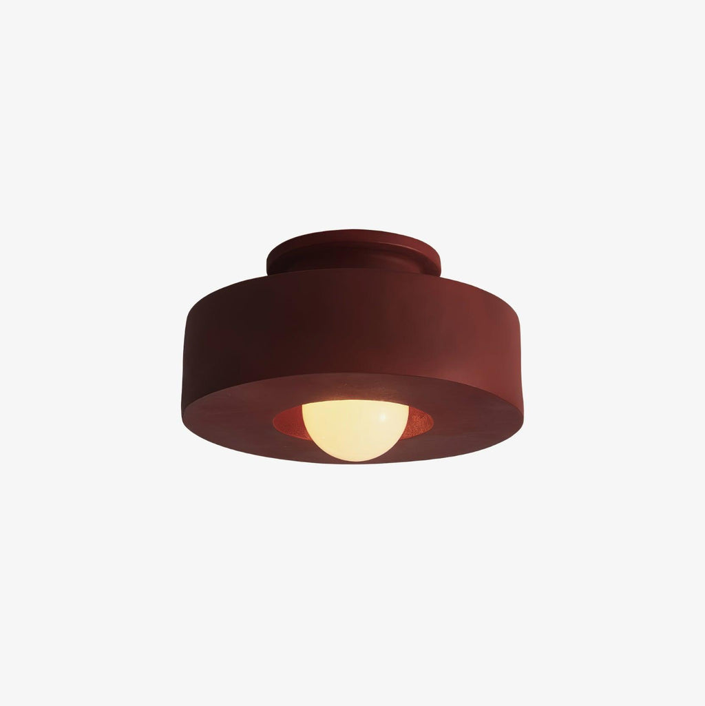 Plafondlamp Simon met Gestapelde Cilindervormen Hars Beschikbaar in Rood Groen Zwart E26 E27 Accesorio Ø30×15cm Diseño minimalista Geometrisch