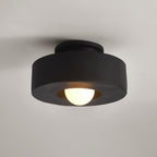Plafondlamp Simon met Gestapelde Cilindervormen Hars Beschikbaar in Rood Groen Zwart E26 E27 Accesorio Ø30×15cm Diseño minimalista Geometrisch