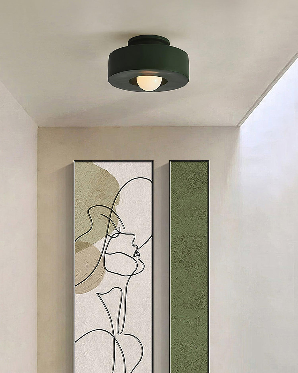 Plafondlamp Simon met Gestapelde Cilindervormen Hars Beschikbaar in Rood Groen Zwart E26 E27 Accesorio Ø30×15cm Diseño minimalista Geometrisch