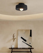 Plafondlamp Simon met Gestapelde Cilindervormen Hars Beschikbaar in Rood Groen Zwart E26 E27 Accesorio Ø30×15cm Diseño minimalista Geometrisch