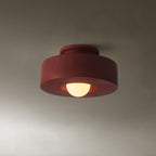 Plafondlamp Simon met Gestapelde Cilindervormen Hars Beschikbaar in Rood Groen Zwart E26 E27 Accesorio Ø30×15cm Diseño minimalista Geometrisch