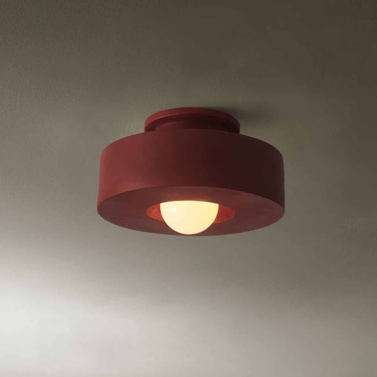 Plafondlamp Simon met Gestapelde Cilindervormen Hars Beschikbaar in Rood Groen Zwart E26 E27 Accesorio Ø30×15cm Diseño minimalista Geometrisch