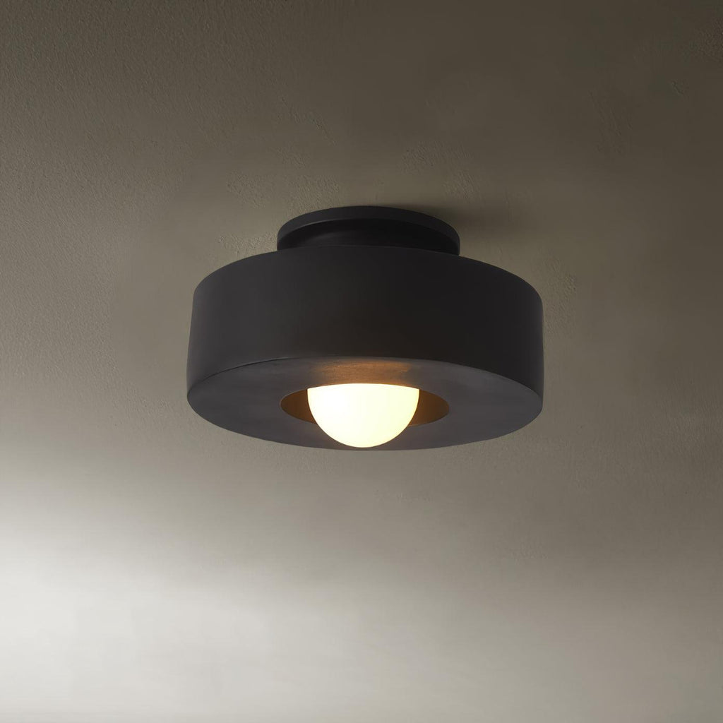 Plafondlamp Simon met Gestapelde Cilindervormen Hars Beschikbaar in Rood Groen Zwart E26 E27 Accesorio Ø30×15cm Diseño minimalista Geometrisch