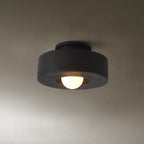 Plafondlamp Simon met Gestapelde Cilindervormen Hars Beschikbaar in Rood Groen Zwart E26 E27 Accesorio Ø30×15cm Diseño minimalista Geometrisch