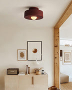 Plafondlamp Simon met Gestapelde Cilindervormen Hars Beschikbaar in Rood Groen Zwart E26 E27 Accesorio Ø30×15cm Diseño minimalista Geometrisch