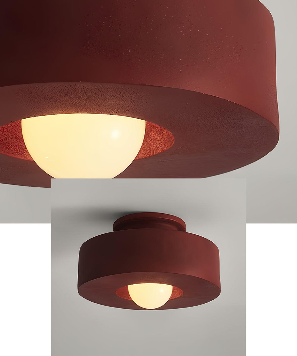Plafondlamp Simon met Gestapelde Cilindervormen Hars Beschikbaar in Rood Groen Zwart E26 E27 Accesorio Ø30×15cm Diseño minimalista Geometrisch