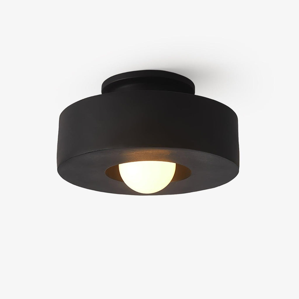 Plafondlamp Simon met Gestapelde Cilindervormen Hars Beschikbaar in Rood Groen Zwart E26 E27 Accesorio Ø30×15cm Diseño minimalista Geometrisch